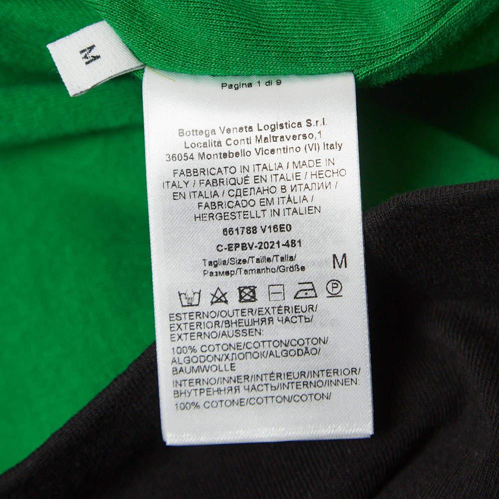 Bottega Veneta Black Double-Layered Cotton Jersey T-Shirt M For Sale 1