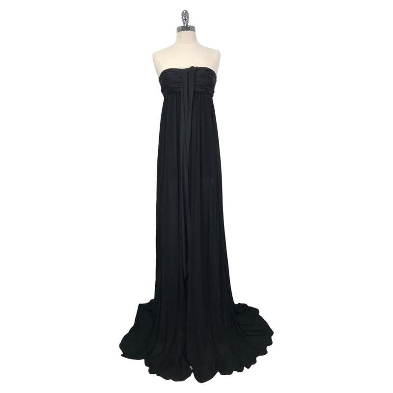 Adele Simpson silk jersey one shoulder draped cape gown 1960s at ...