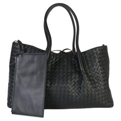 Bottega Veneta Black Fondant Nappa Reversible Large Pinacoteca