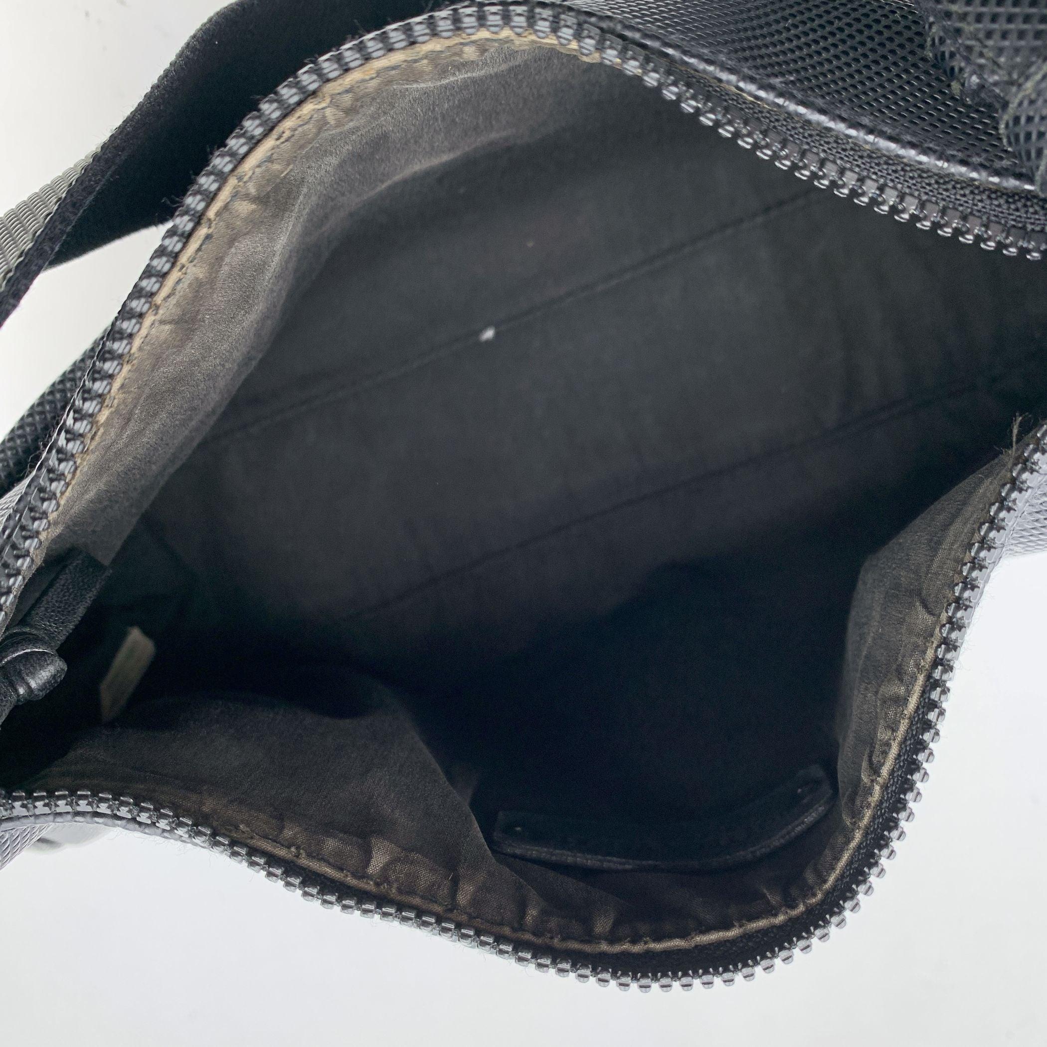 Bottega Veneta Black Intrecciato Canvas Shoulder Bag For Sale 2