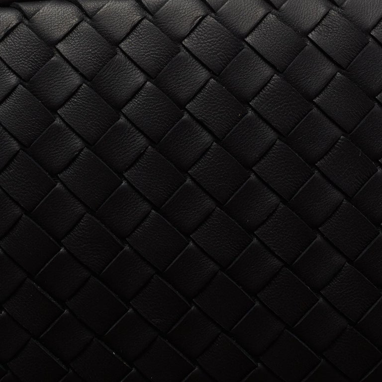 Bottega Black Intrecciato Leather Belt Bag at 1stDibs