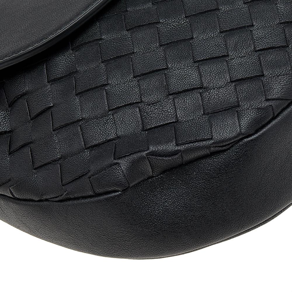 Bottega Veneta Black Intrecciato Leather Belt Bag 5
