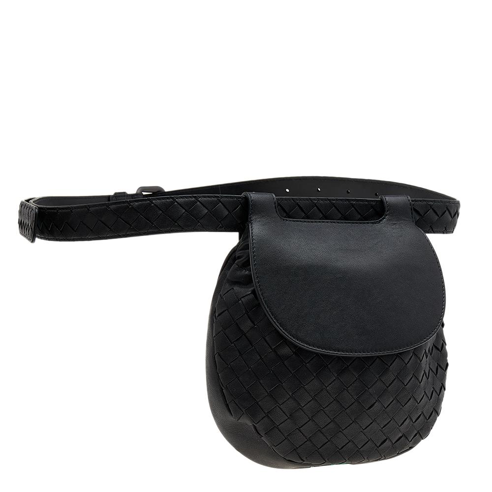 bottega veneta intrecciato leather belt bag
