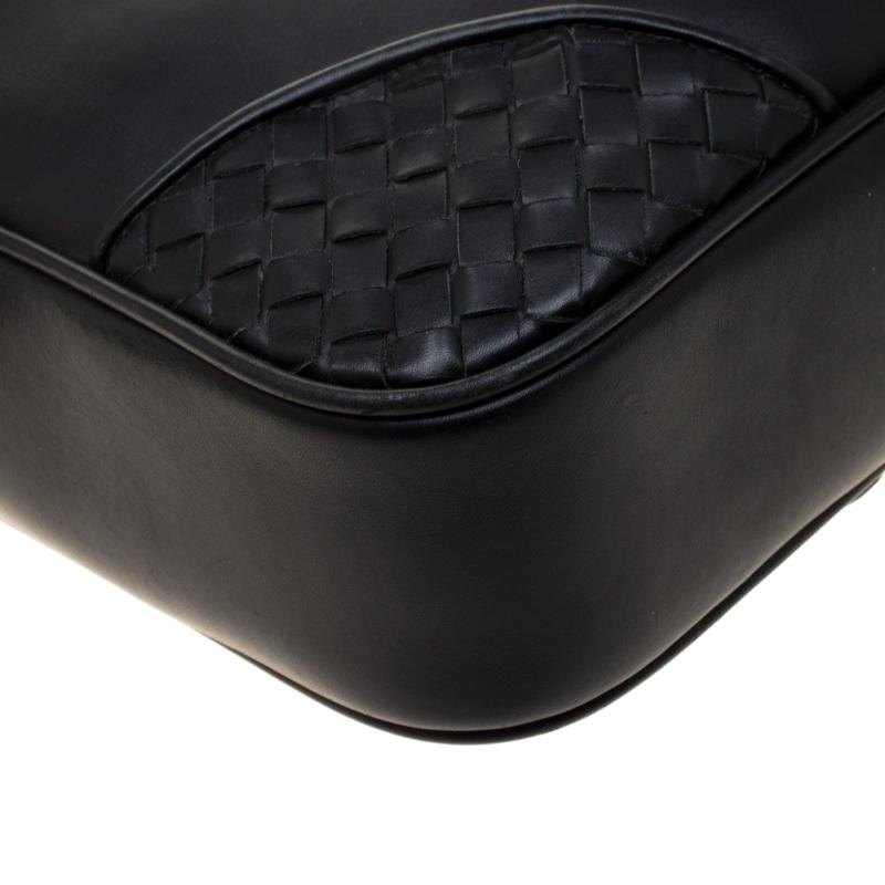 Bottega Veneta Black Intrecciato Leather Briefcase 4