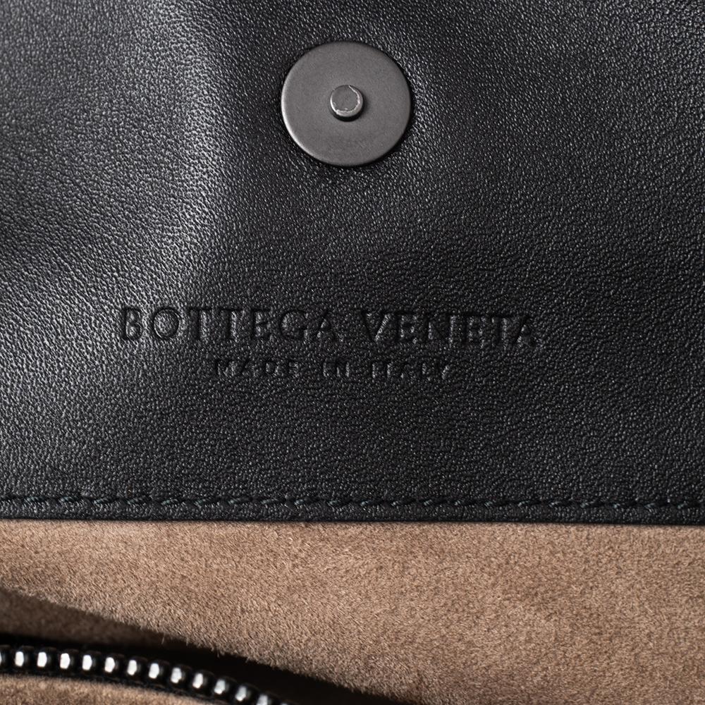 Bottega Veneta Black Intrecciato Leather Chain Tote 7