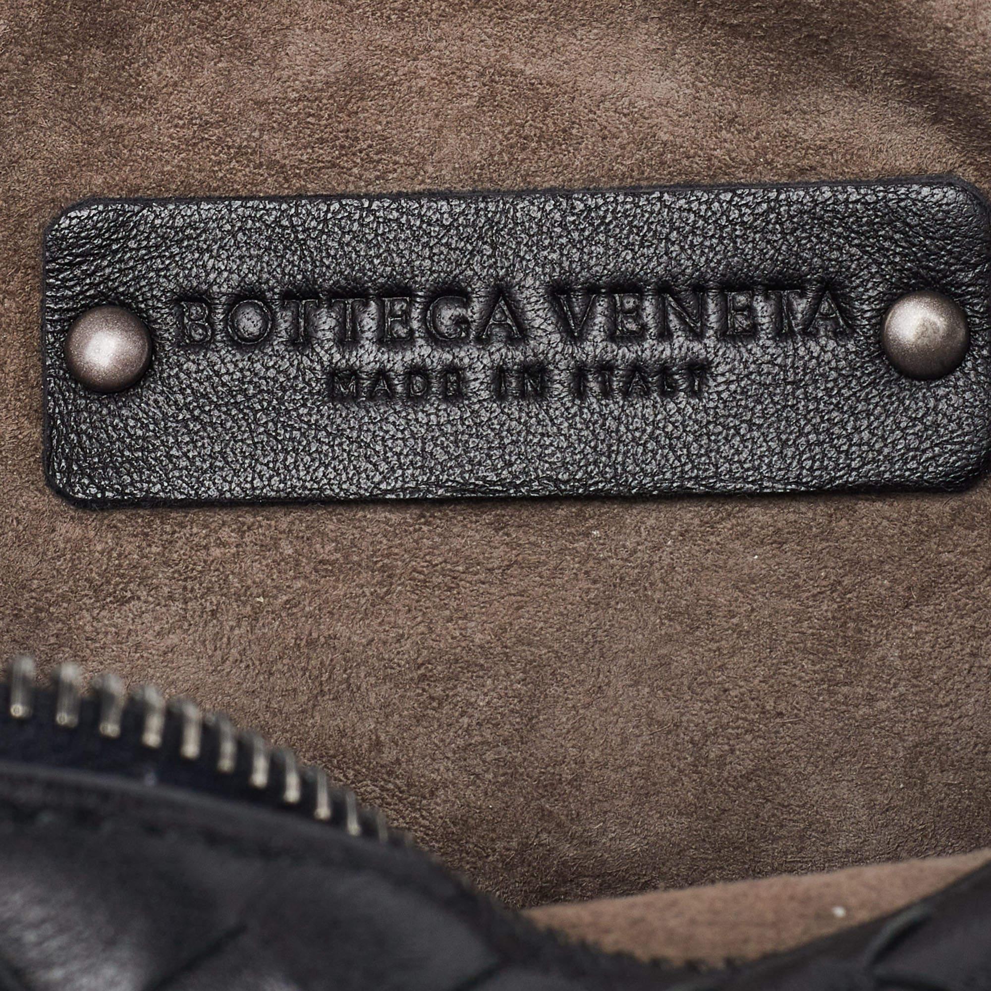 Bottega Veneta Black Intrecciato Leather Crossbody Bag 6