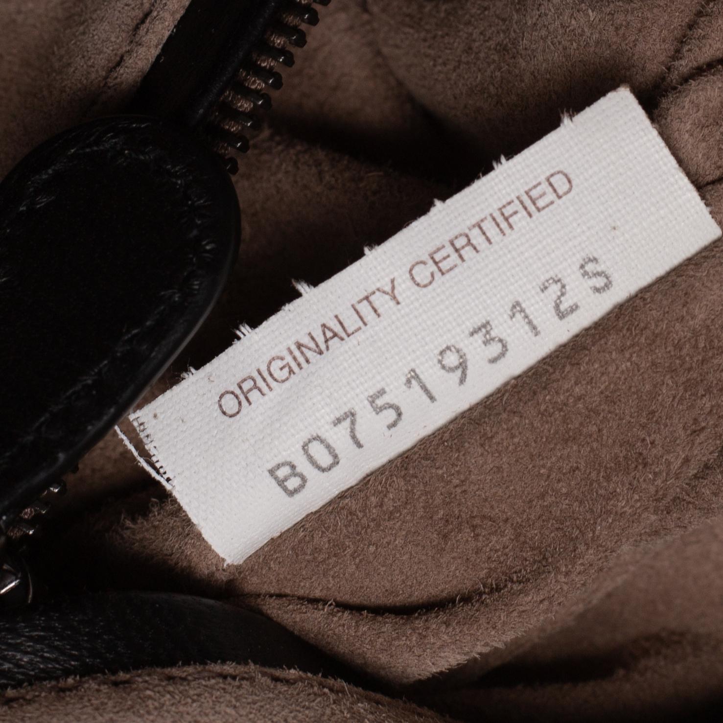 Bottega Veneta Black Intrecciato Leather Double Zip Nodini Crossbody Bag 5