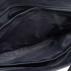 Bottega Veneta Black Intrecciato Leather Laptop Briefcase