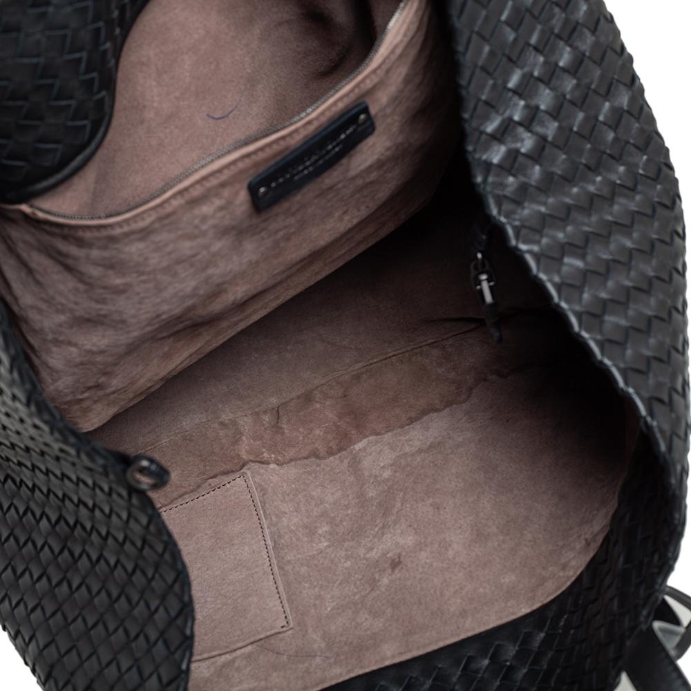 Bottega Veneta Black Intrecciato Leather Large Cesta Tote 3
