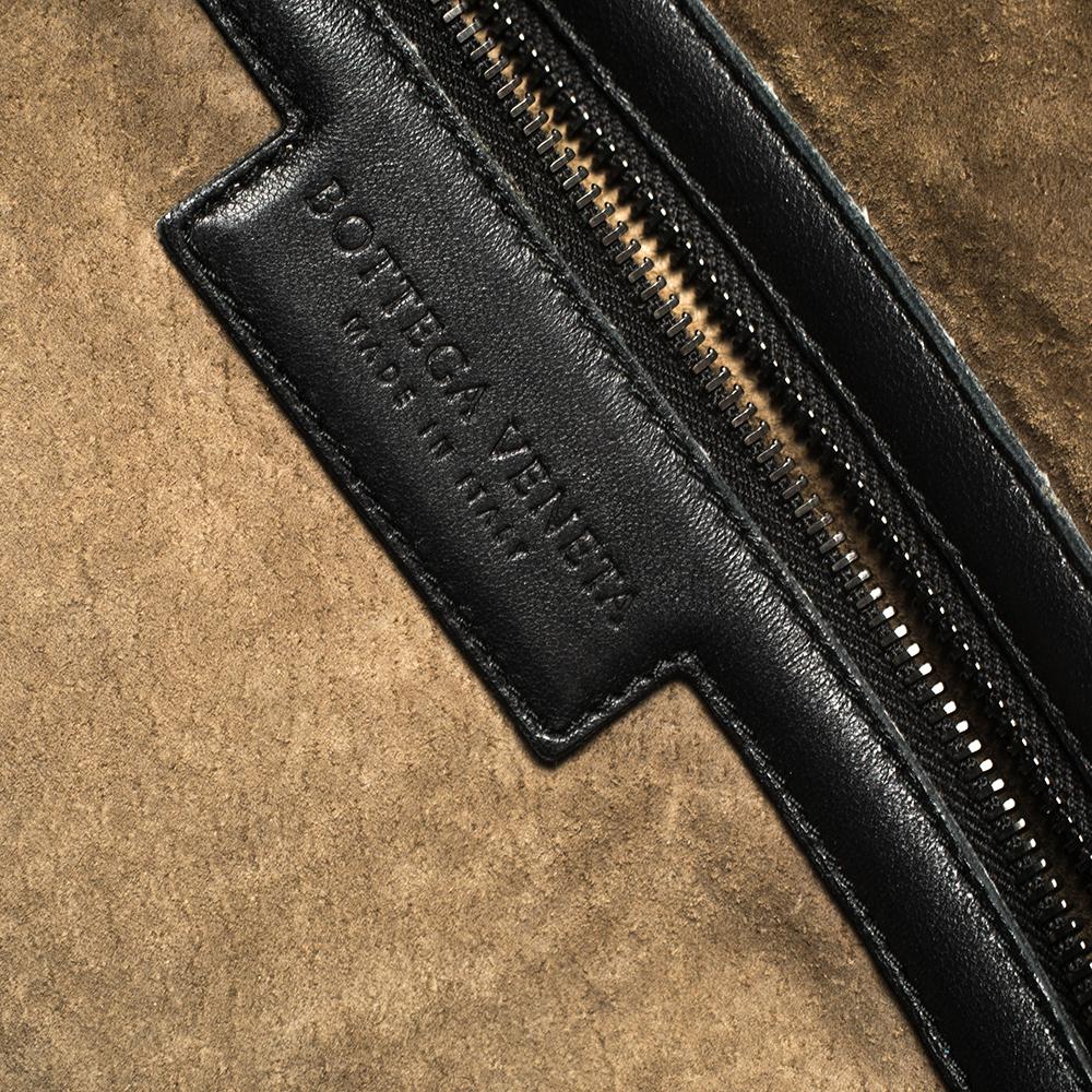 Bottega Veneta Black Intrecciato Leather Large Nodini Crossbody Bag 7