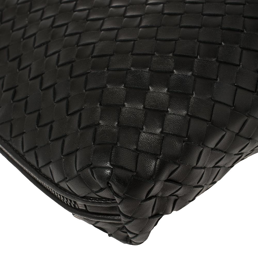 Bottega Veneta Black Intrecciato Leather Large Nodini Crossbody Bag 2