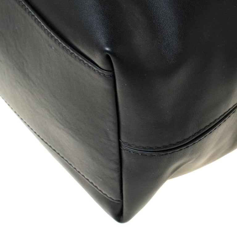 Bottega Veneta Black Intrecciato Leather Large Oculus Duffle Bag For ...