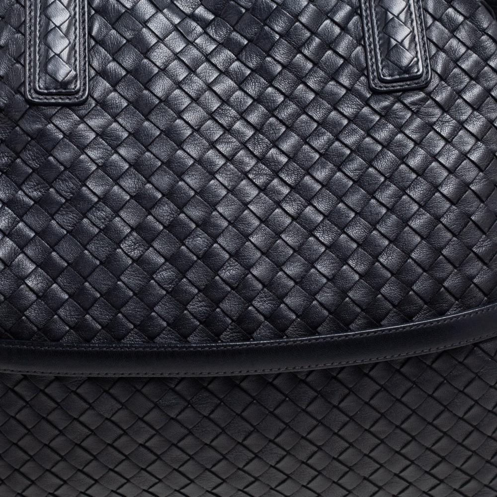 Bottega Veneta Black Intrecciato Leather Maxi Convertible Tote 7