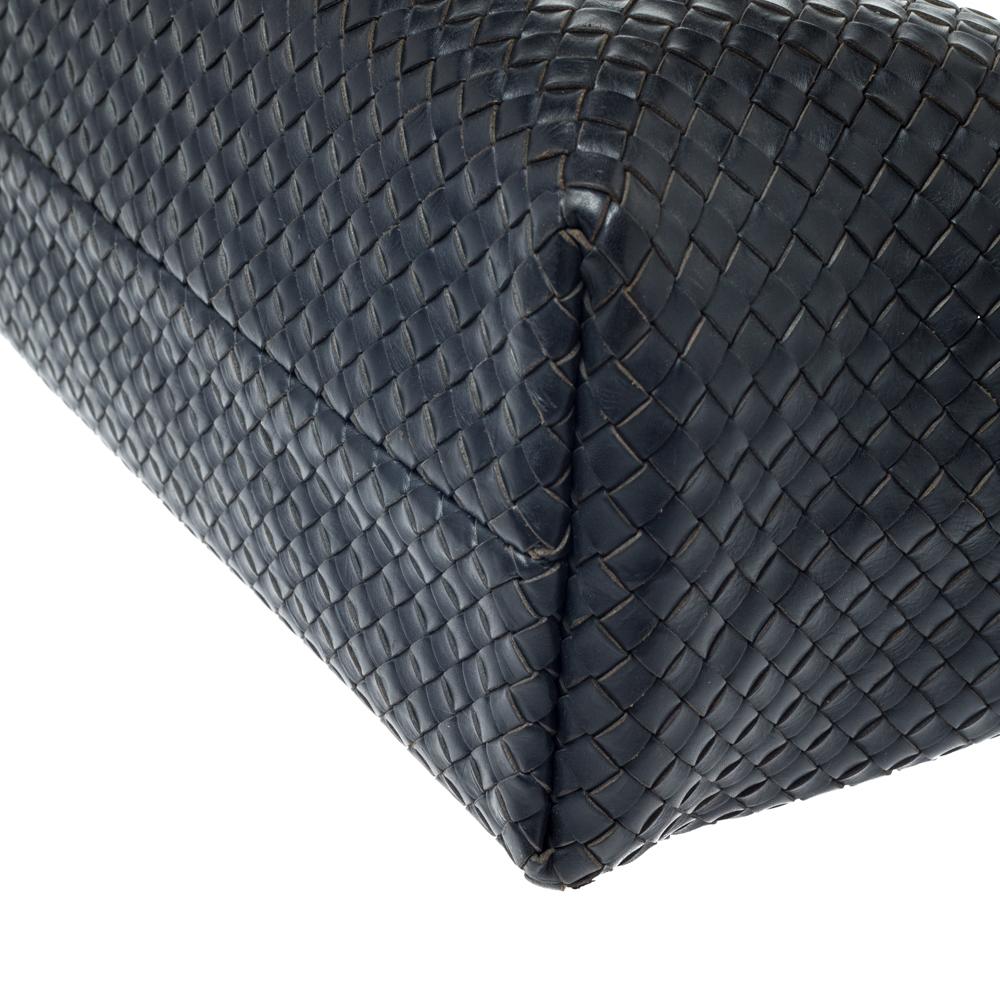 Bottega Veneta Schwarz Intrecciato Leder Medium Cabat Tote 6