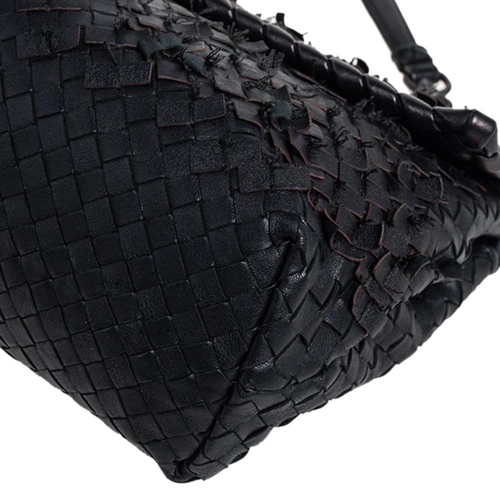 Bottega Veneta Black Intrecciato Leather Medium Olimpia Shoulder Bag 5