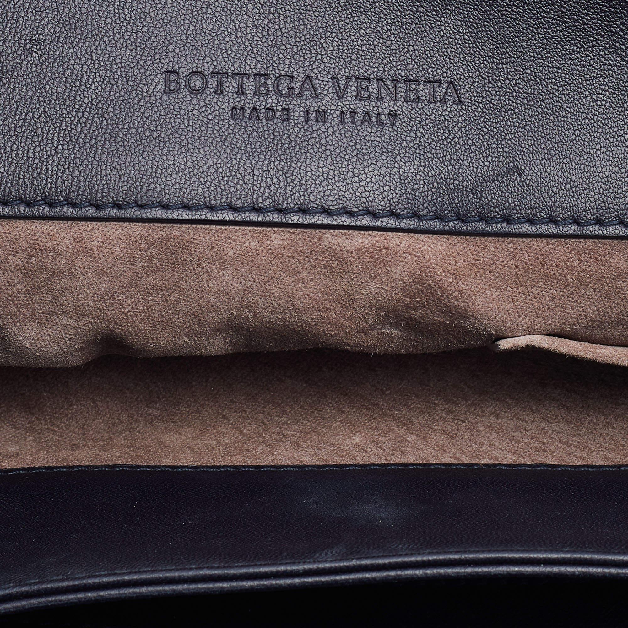 Bottega Veneta Black Intrecciato Leather Medium Olimpia Shoulder Bag 4