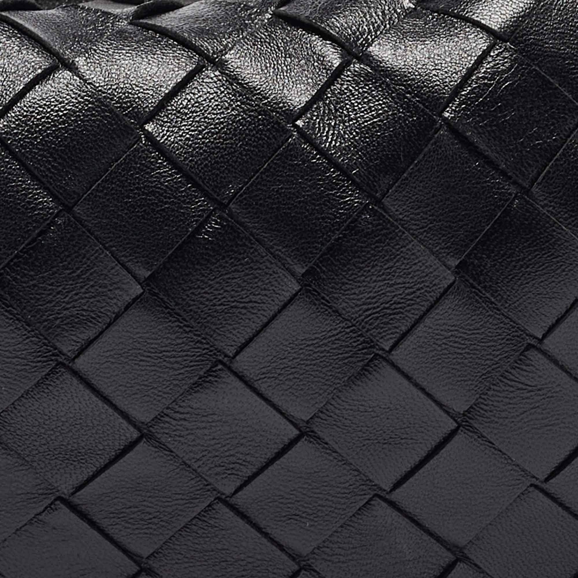 Bottega Veneta Black Intrecciato Leather Mini BV Jodie Hobo For Sale 6