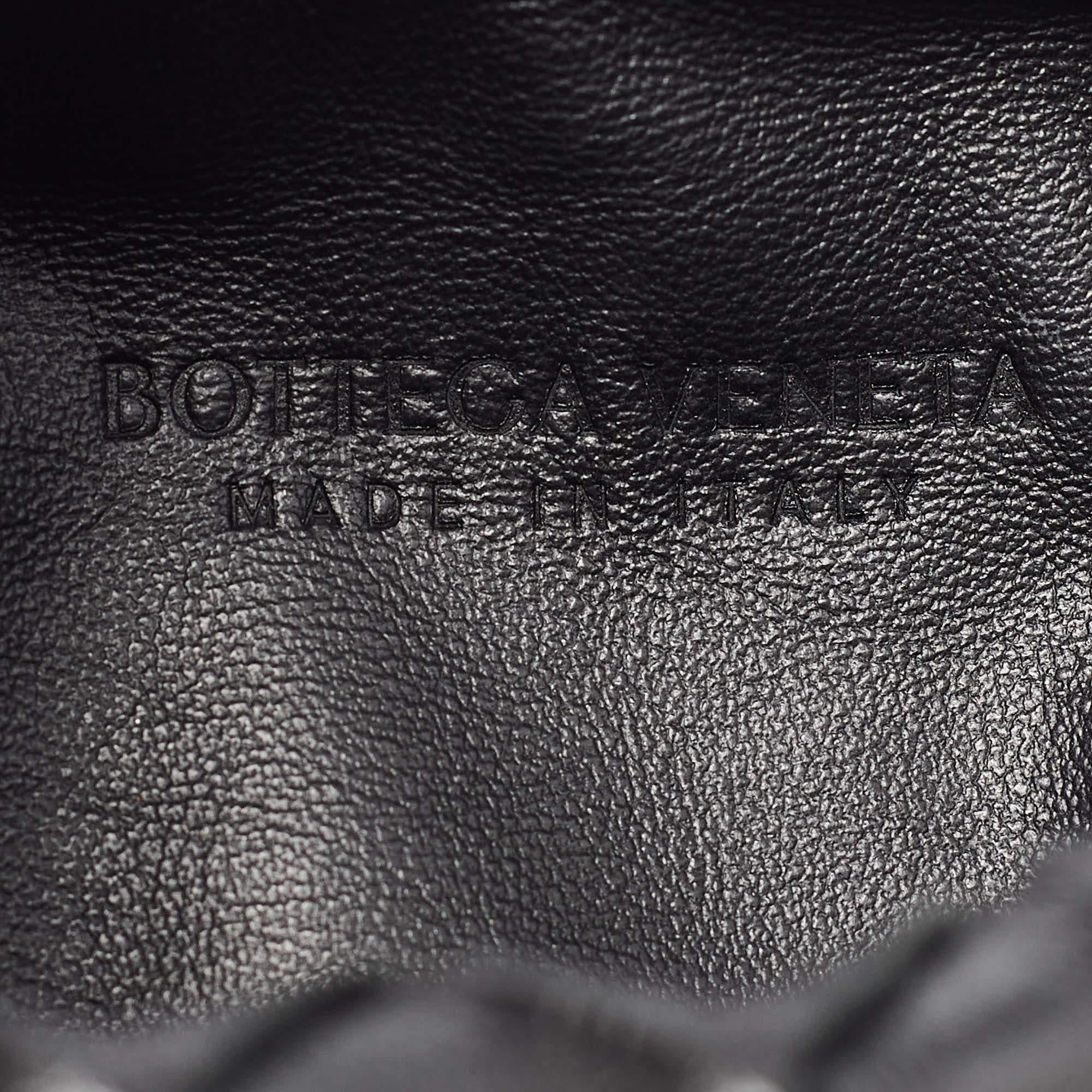 Bottega Veneta Black Intrecciato Leather Mini BV Jodie Hobo 1