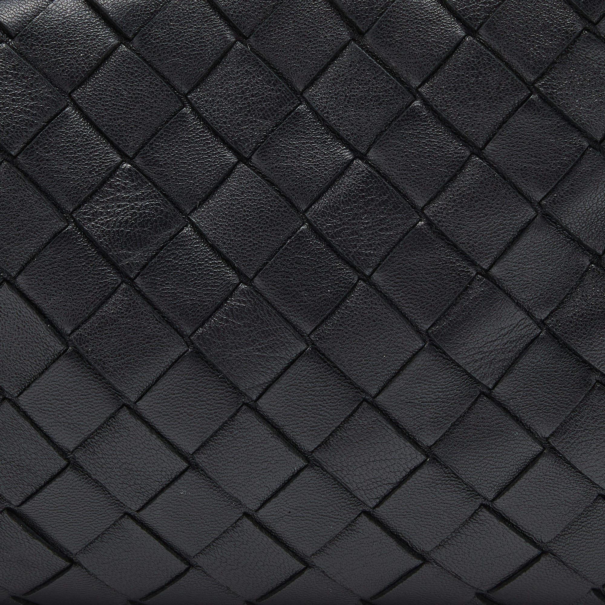 Bottega Veneta Black Intrecciato Leather Mini Jodie Hobo 2