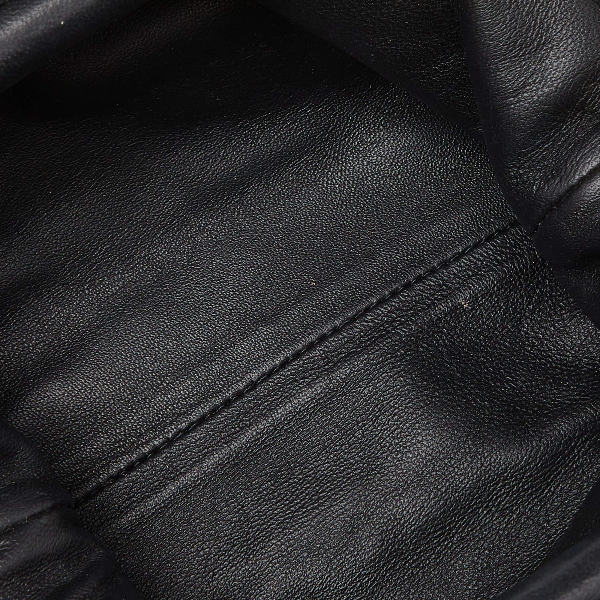 Bottega Veneta Black Intrecciato Leather Mini The Pouch Bag 4