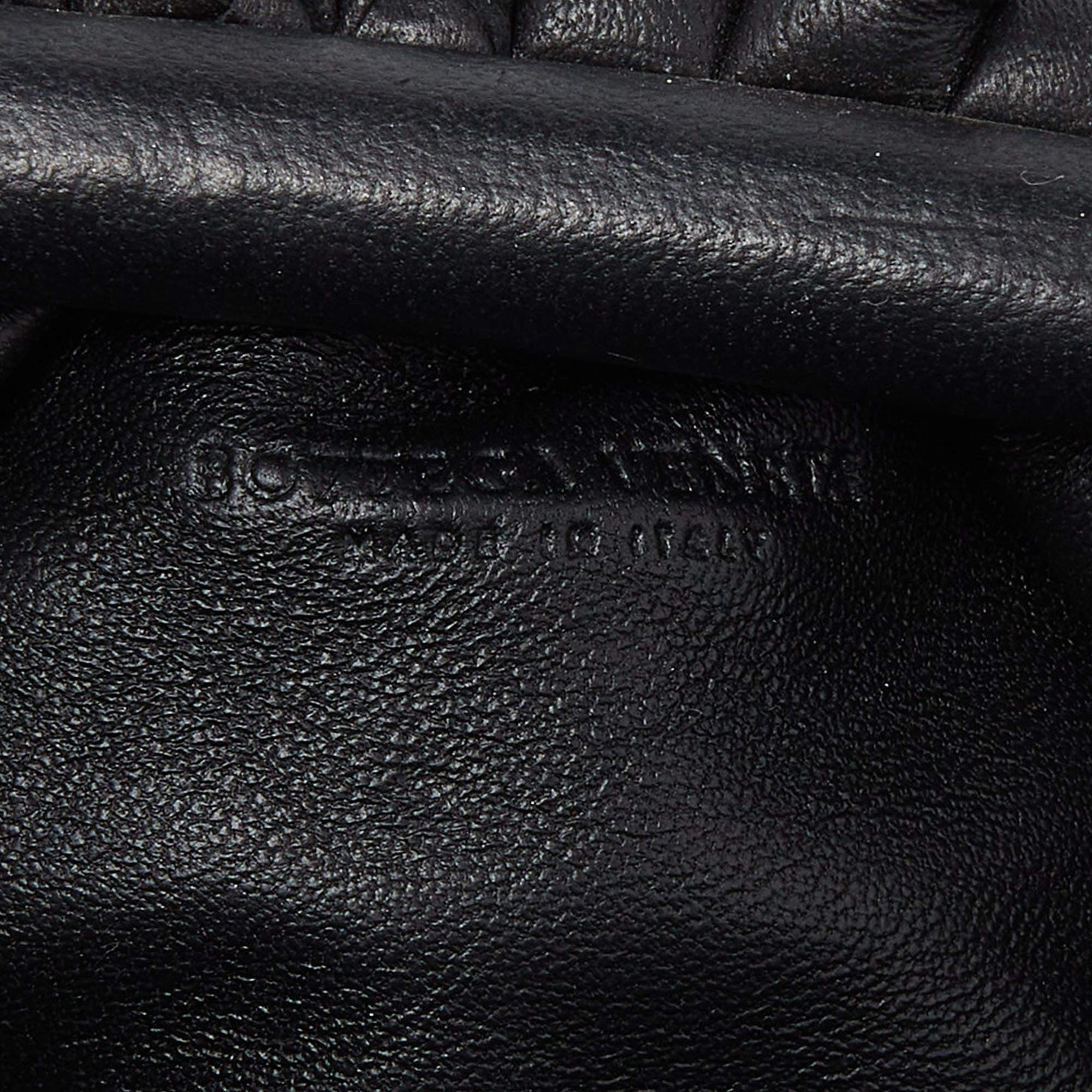 Bottega Veneta Black Intrecciato Leather Mini The Pouch Bag 5