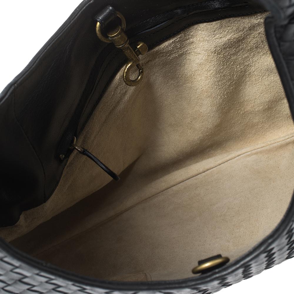 Bottega Veneta New Ball Hobo aus schwarzem Intrecciato-Leder 1