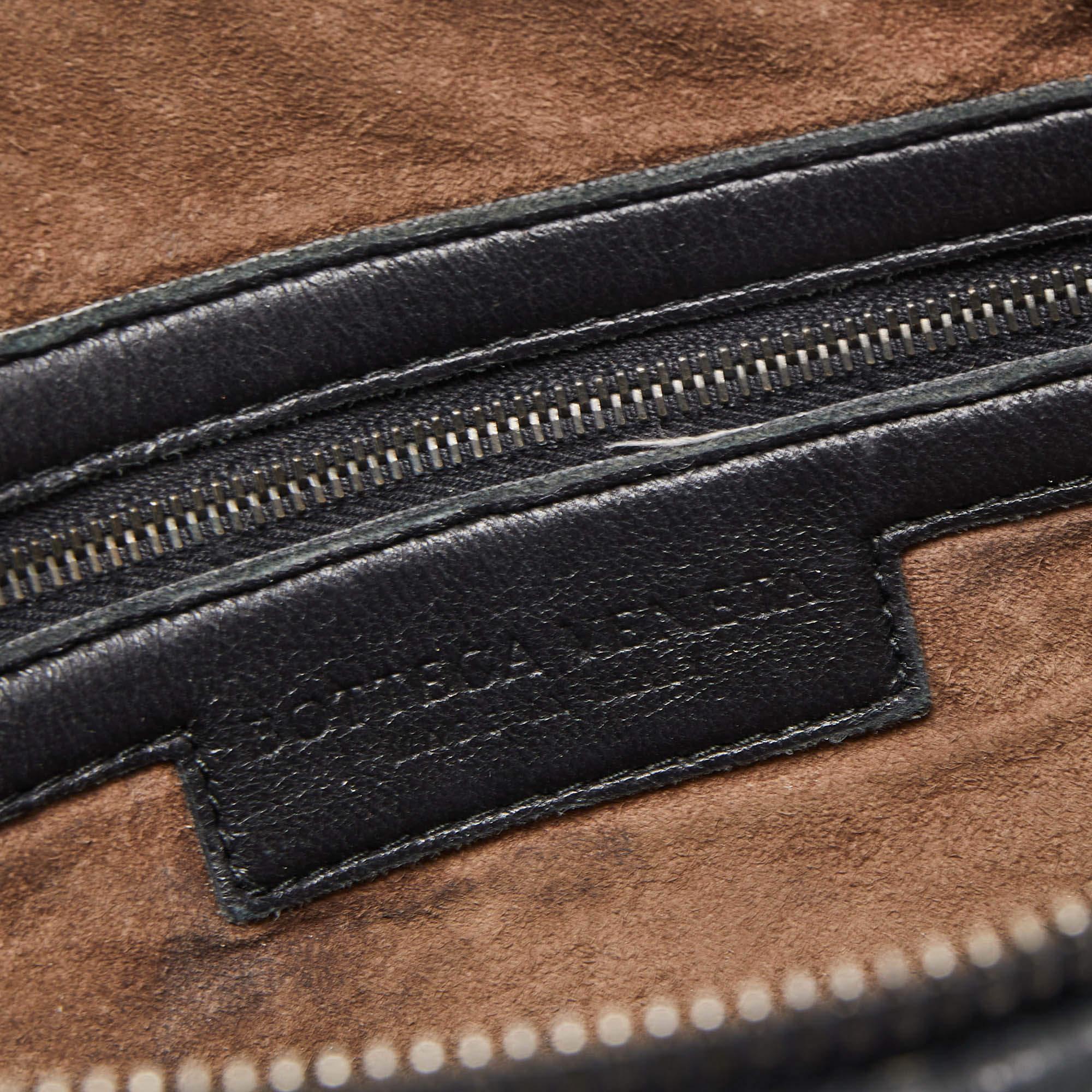 Bottega Veneta Black Intrecciato Leather Nodini Crossbody Bag 2