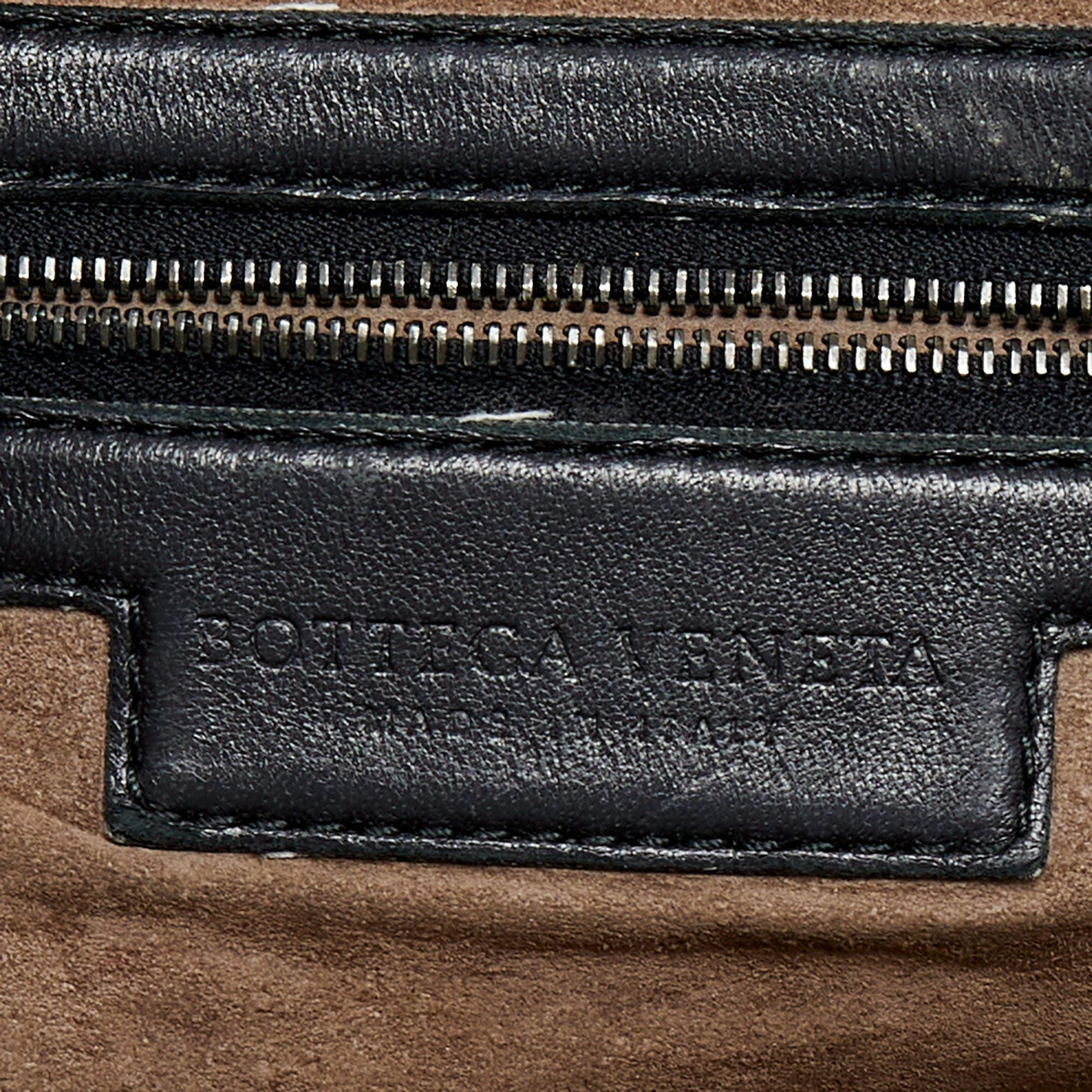 Bottega Veneta Black Intrecciato Leather Nodini Crossbody Bag 5