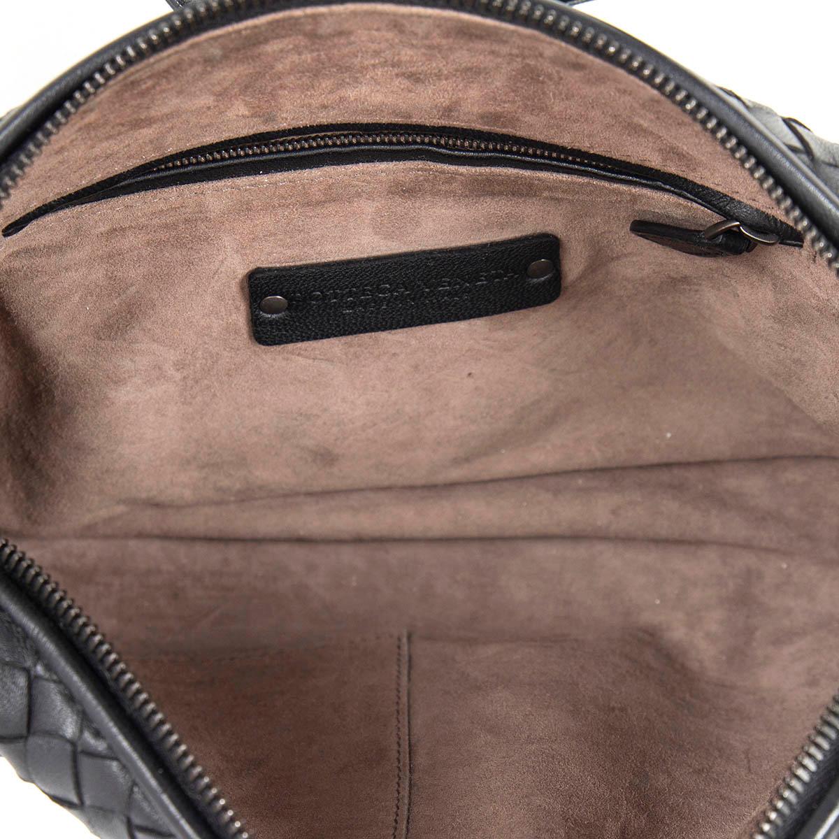 Black BOTTEGA VENETA black Intrecciato leather NODINI SMALL Crossbody Bag