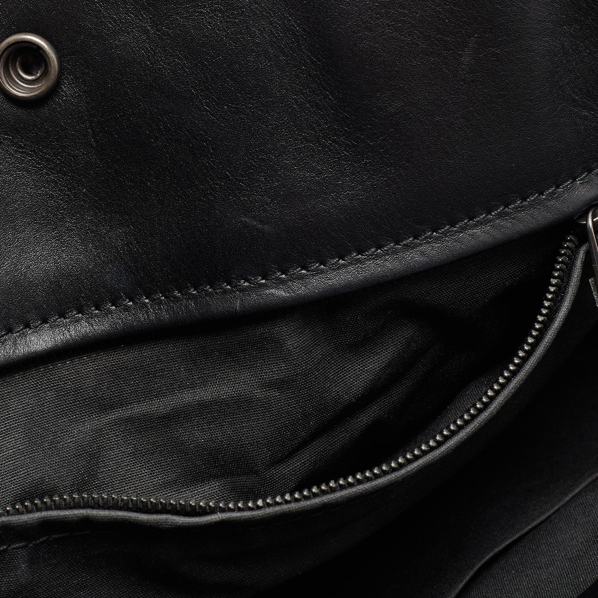 Bottega Veneta Black Intrecciato Leather Shopper Tote 6