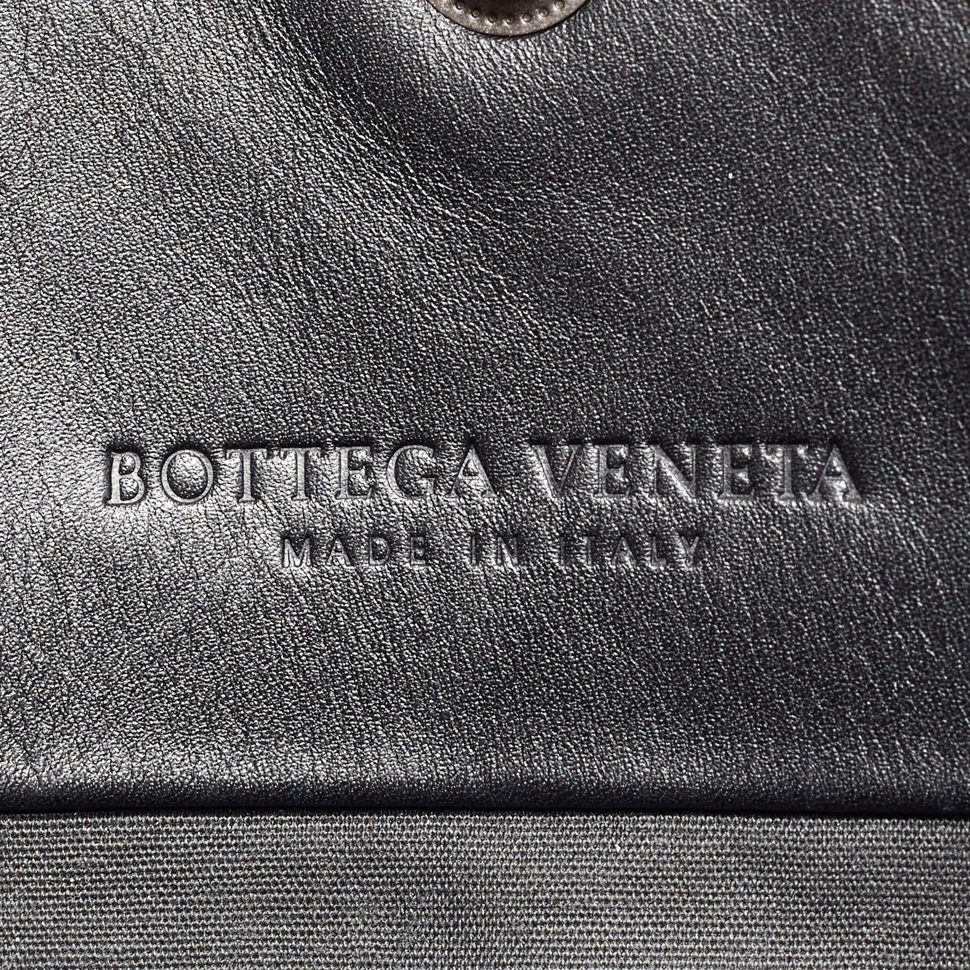 Bottega Veneta Black Intrecciato Leather Shopper Tote 5