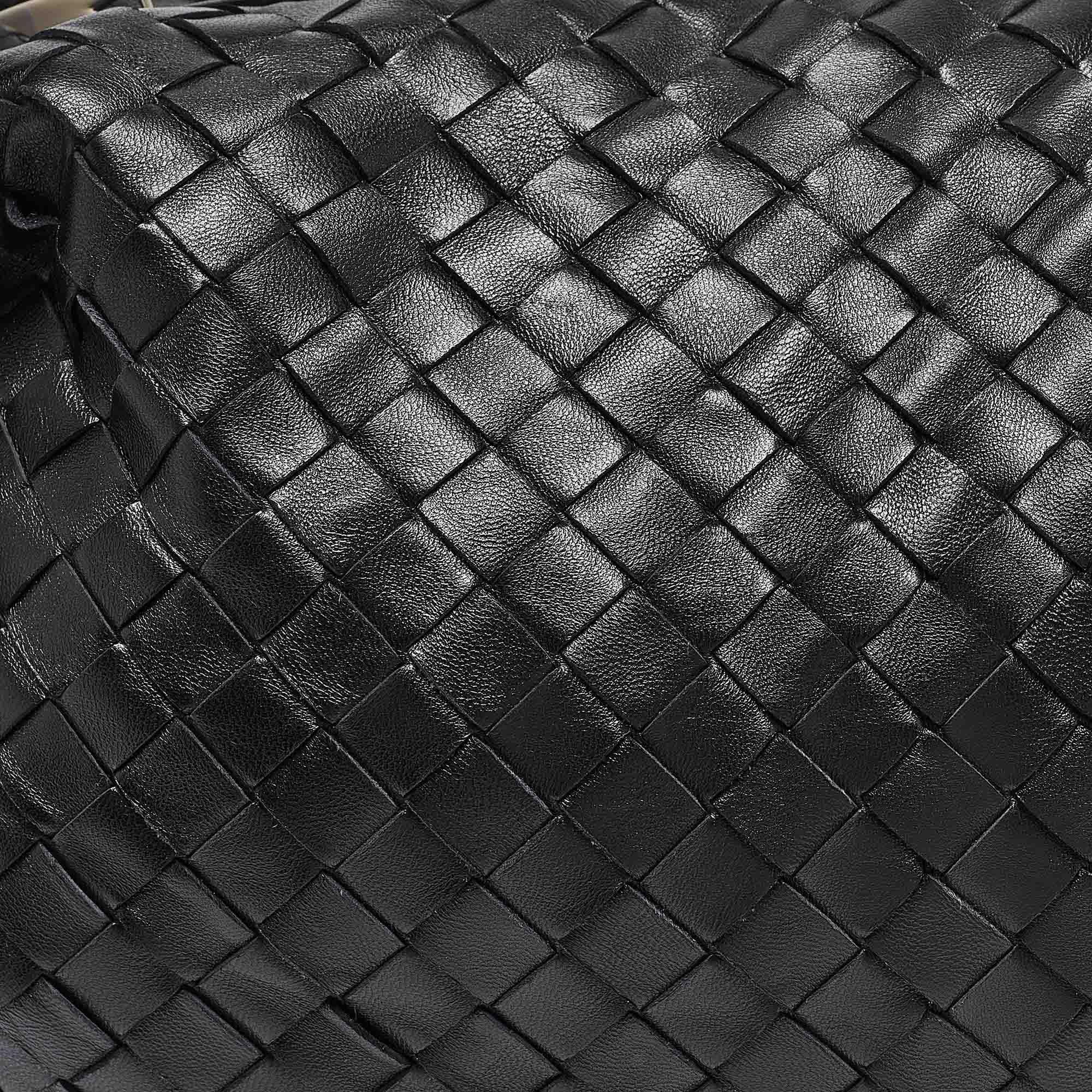 Bottega Veneta Negro Piel Intrecciato Pequeño Jodie Hobo 1