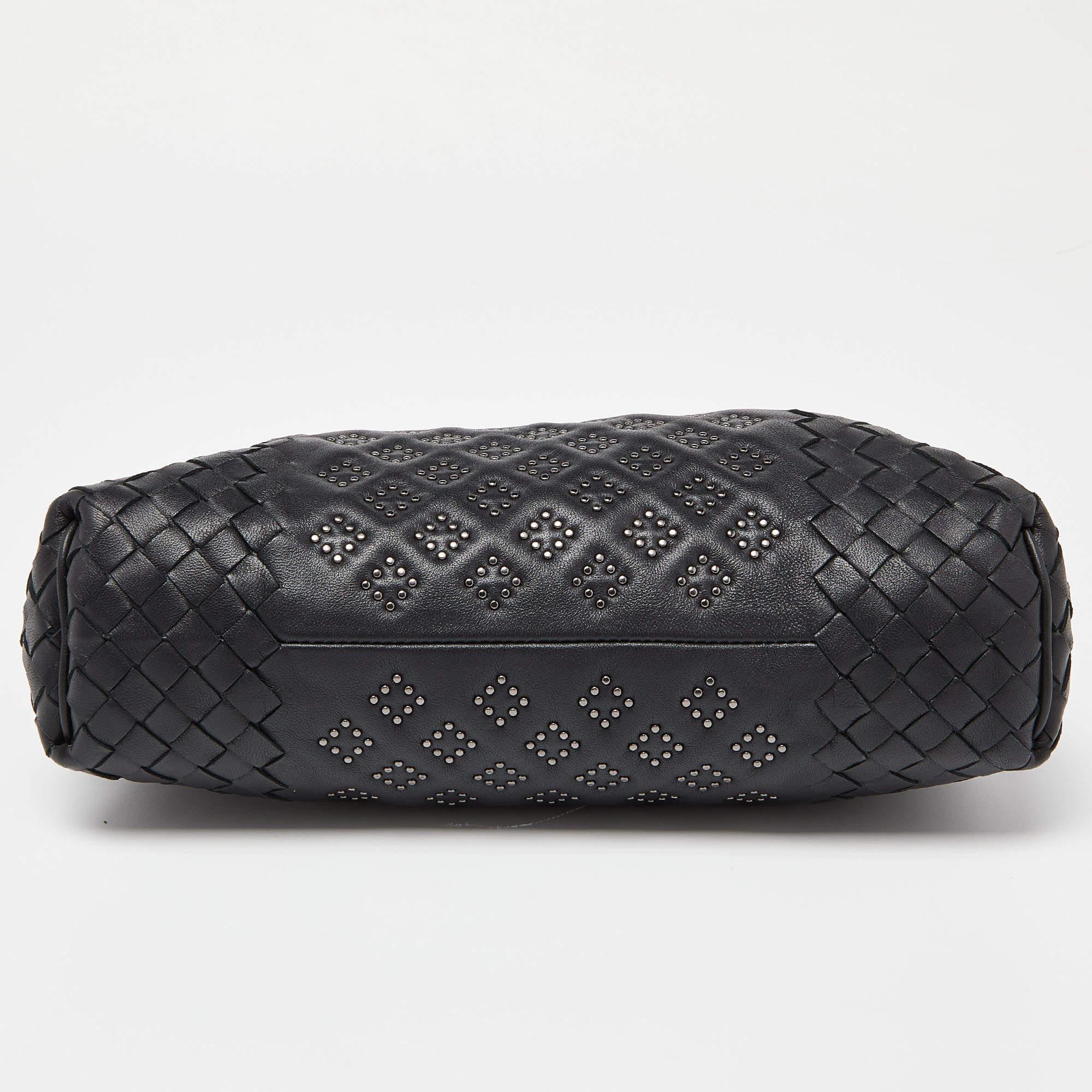 Bottega Veneta Black Intrecciato Leather The Lauren 1980 Clutch 6