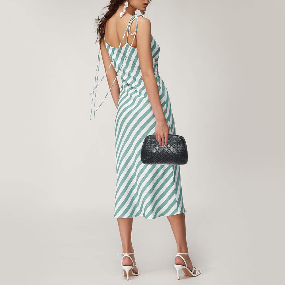 The Lauren 1980 clutch by Bottega Veneta was named after Lauren Hutton, who carried it in the movie American Gigolo. The soft, Intrecciato-woven leather clutch was a big hit then, and its many versions are still selling hot today. This beauty in
