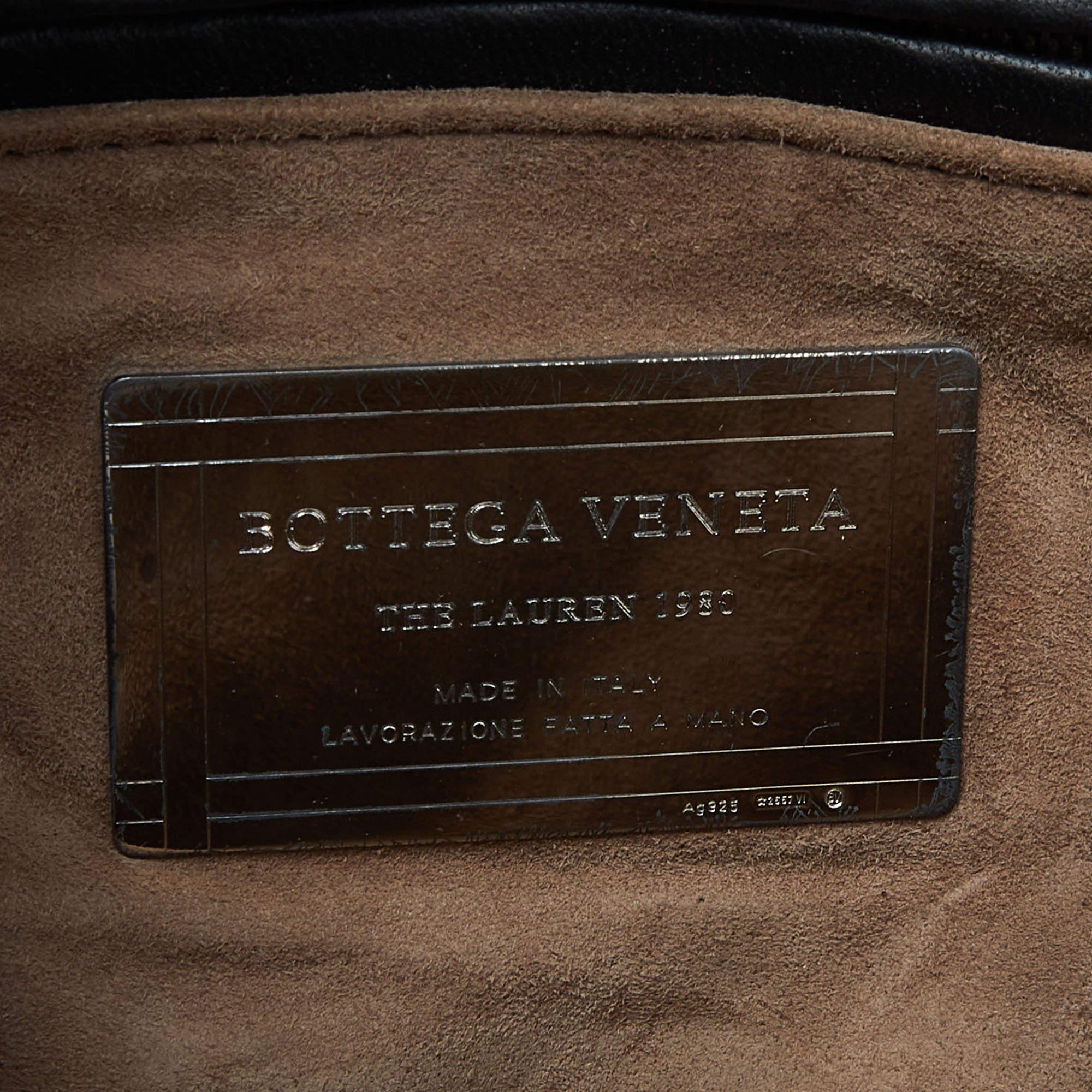 Bottega Veneta Black Intrecciato Leather The Lauren 1980 Clutch 2