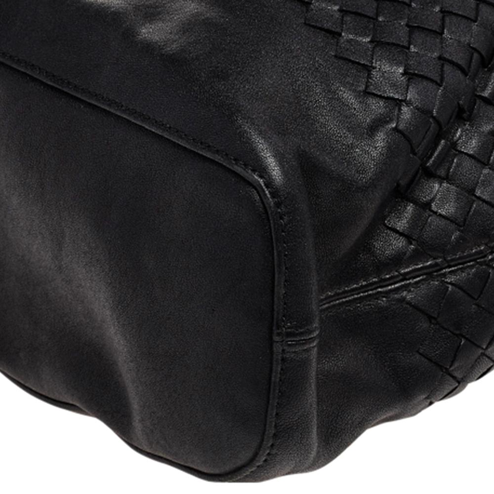 Bottega Veneta Black Intrecciato Leather Tote 4