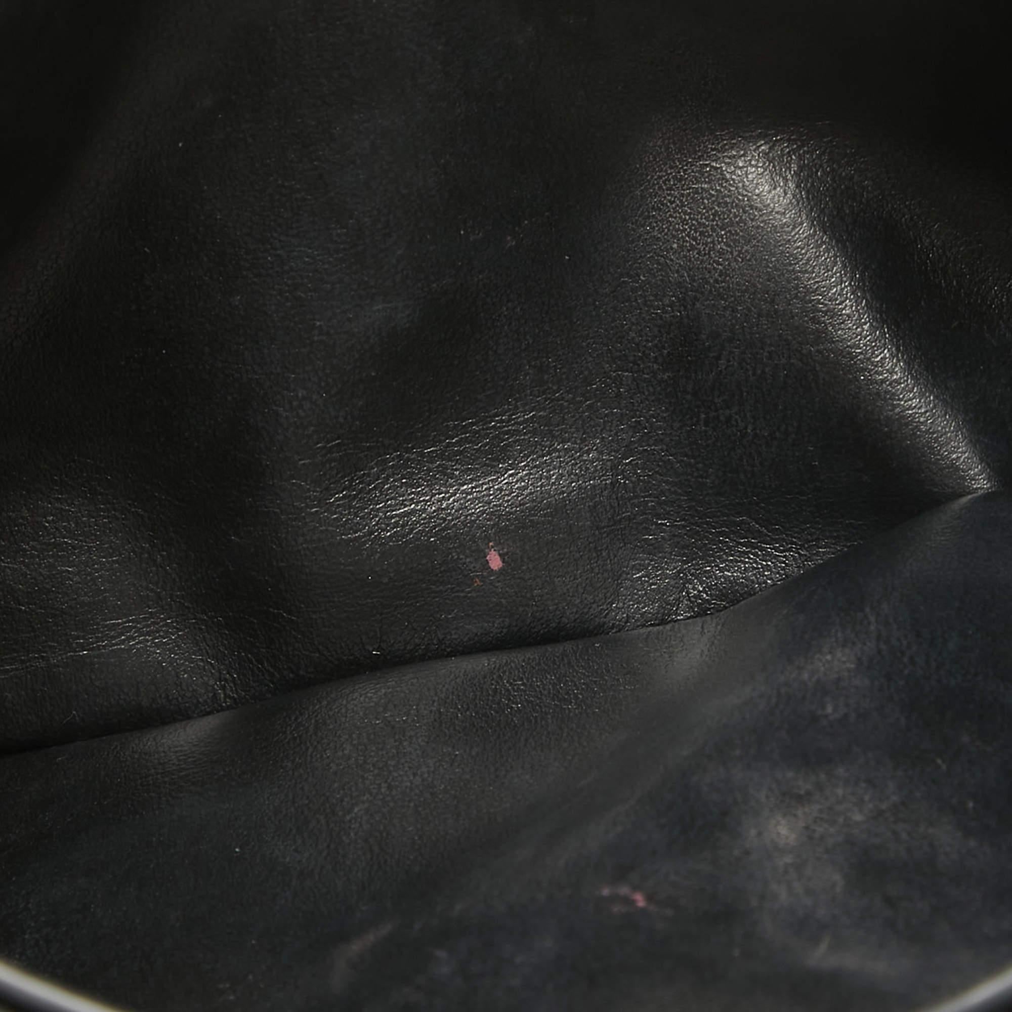 Bottega Veneta Black Intrecciato Leather Trio Shoulder Bag For Sale 8