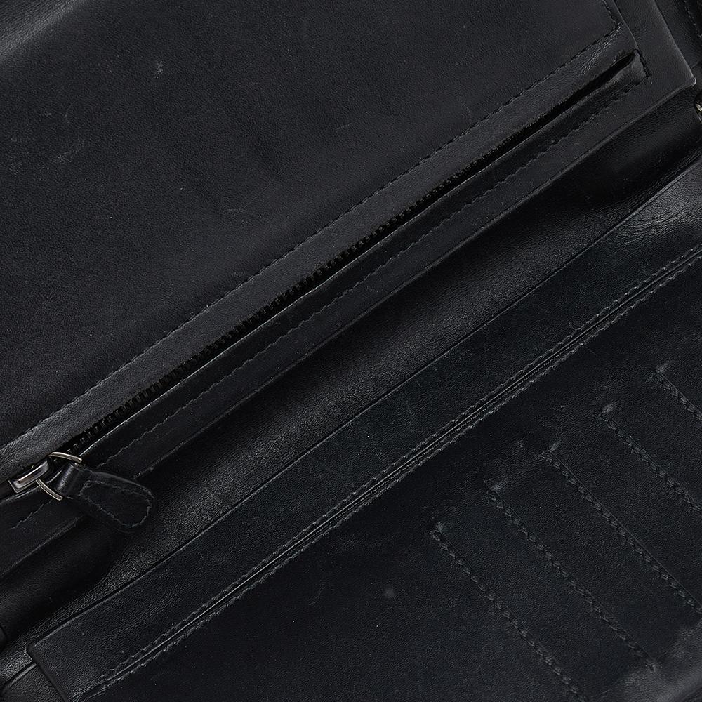 Bottega Veneta Black Intrecciato Leather Zip Around Wallet 3