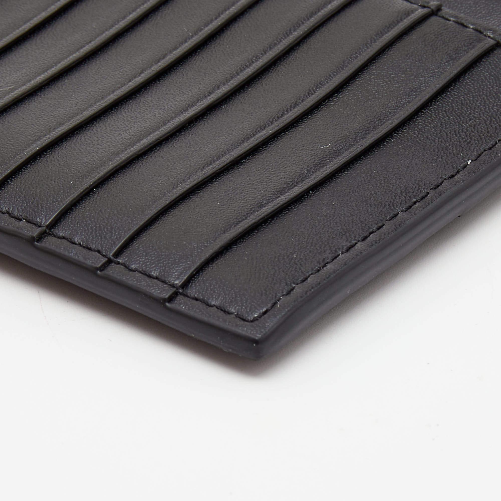 Bottega Veneta Black Intrecciato Leather Zip Card Holder 1