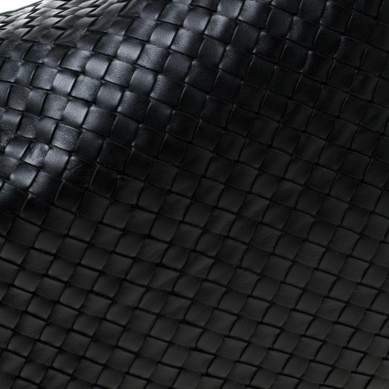 Bottega Veneta Black Intrecciato Nappa Leather Large Veneta Hobo 3