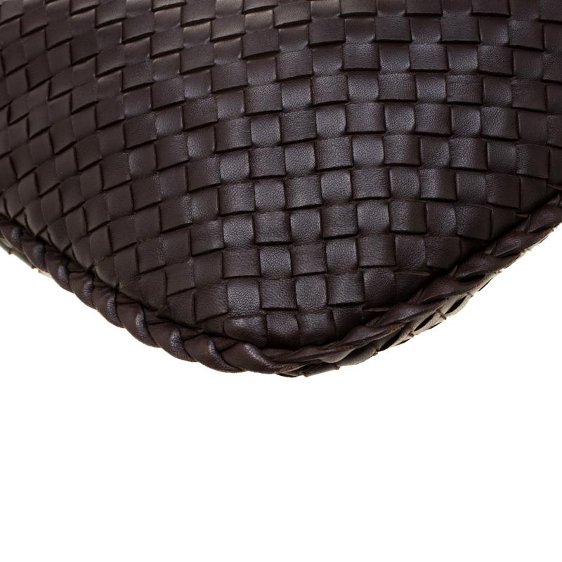 Bottega Veneta Black Intrecciato Nappa Leather Medium Veneta Hobo 6