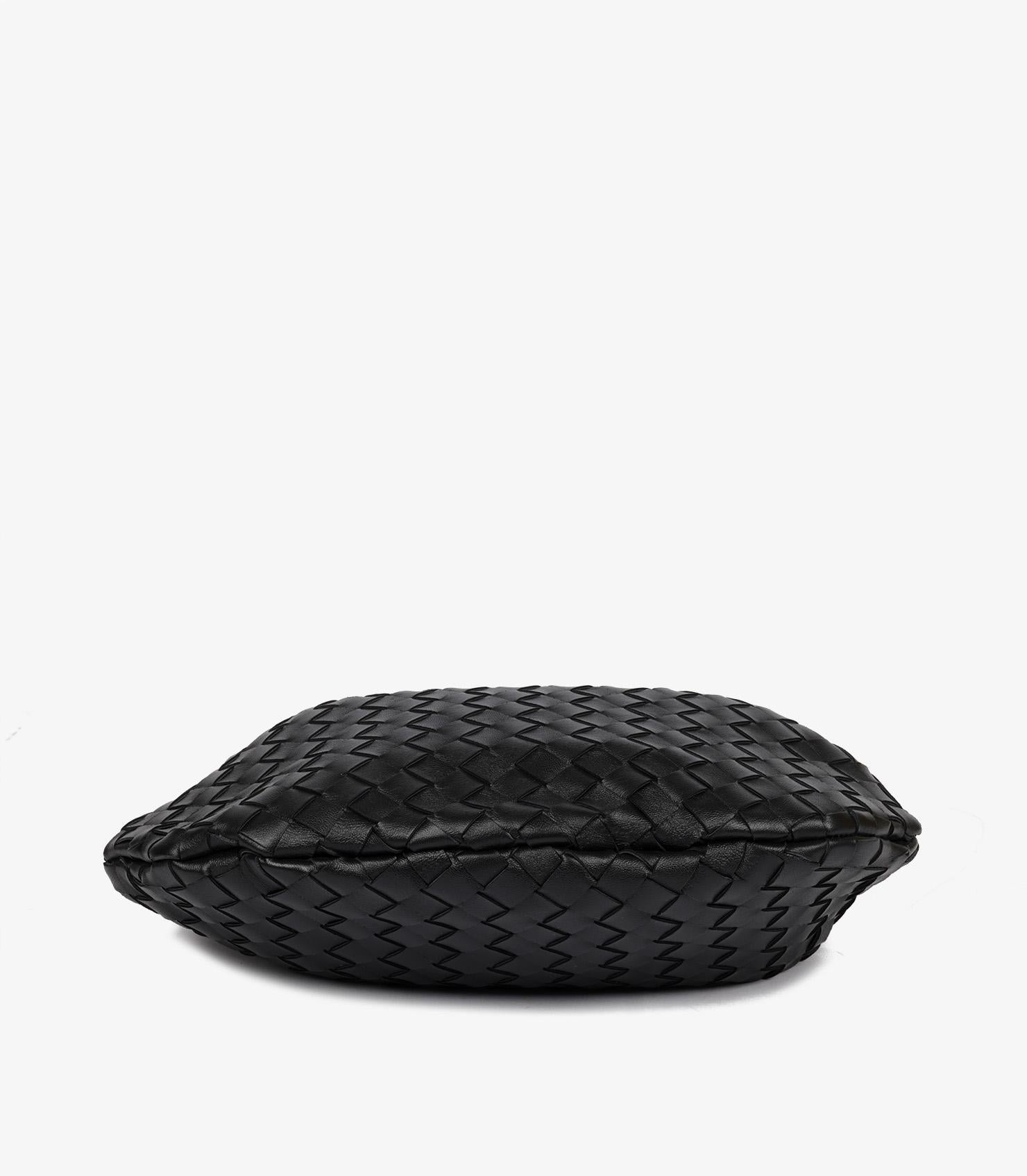 Bottega Veneta Bolso Sardina Pequeño Piel de Becerro Tejida Intrecciato Negro 3