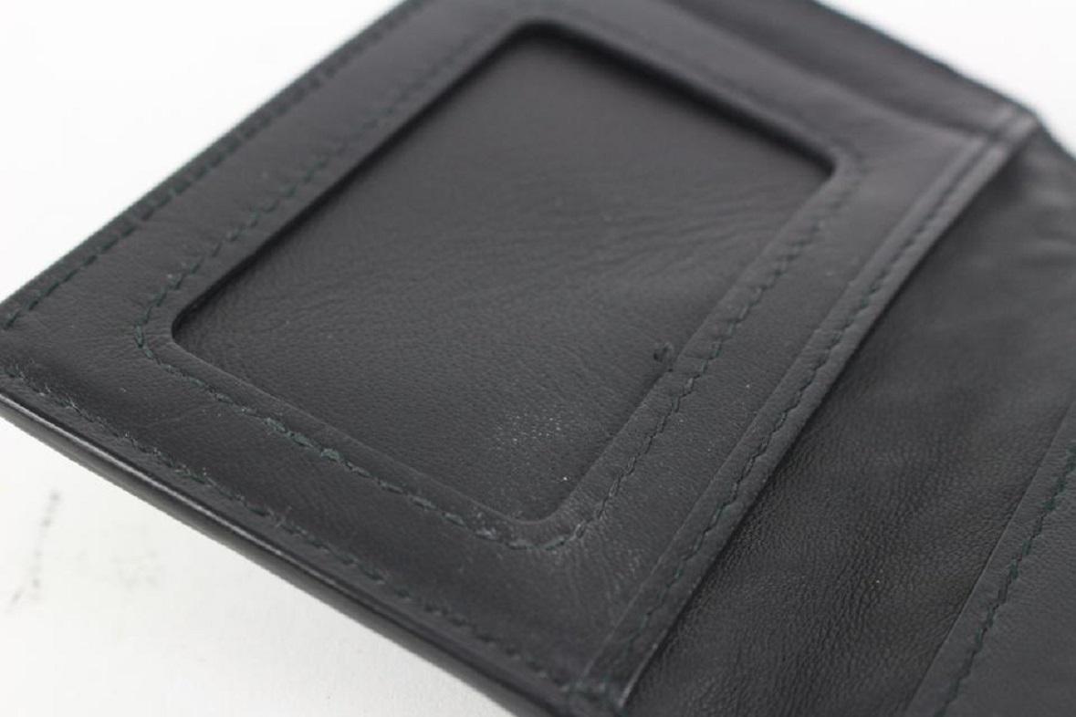 Bottega Veneta Black Intrecciato Woven Leather Card Holder 917bot13 For Sale 5
