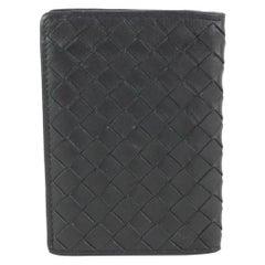 Bottega Veneta Portacarte in Pelle Intrecciato Nero 917bot13