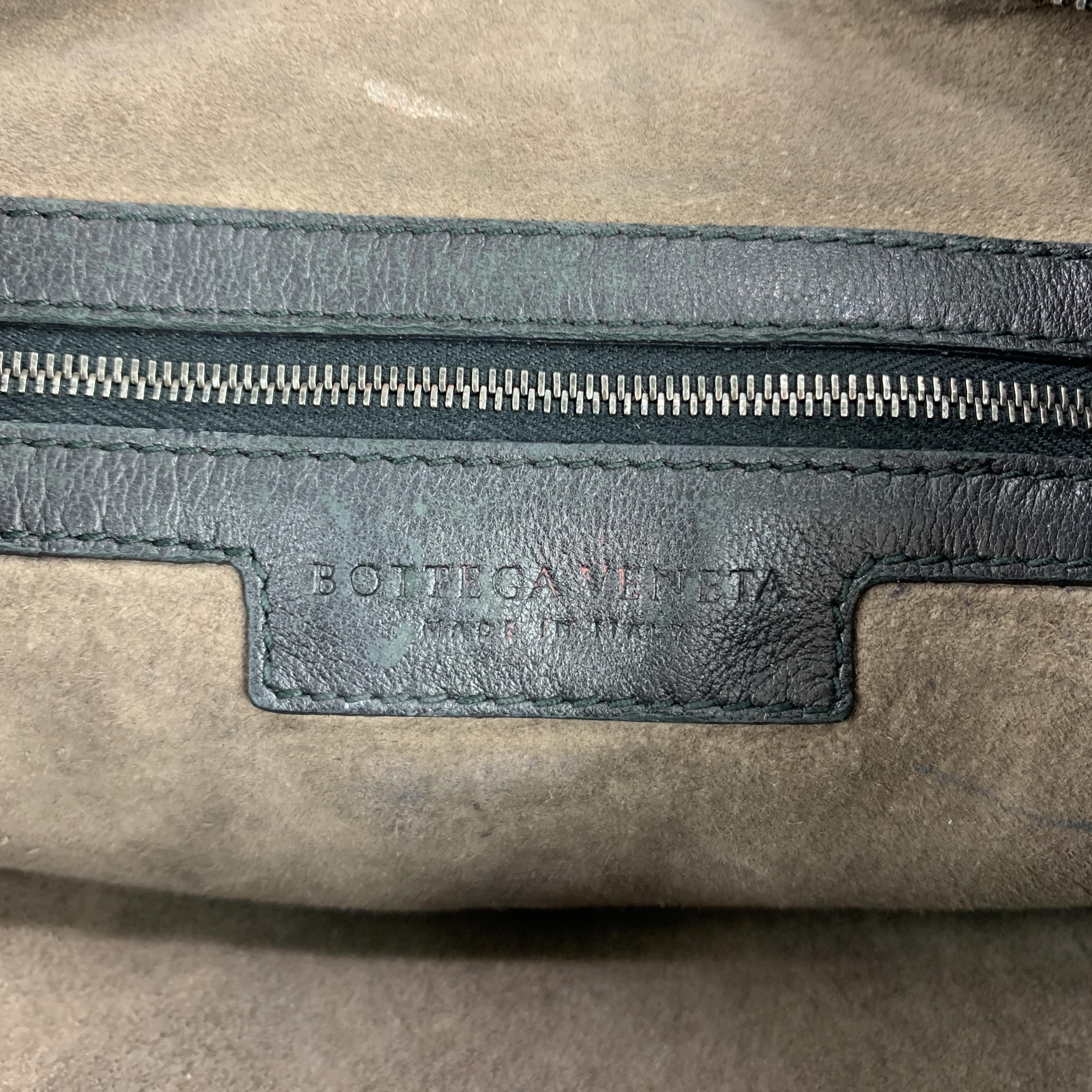 BOTTEGA VENETA Black Intrecciato Woven Leather Hobo Shoulder Bag For ...