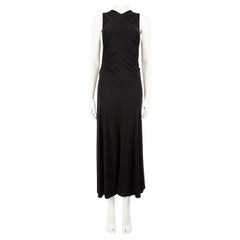 Bottega Veneta Maxi Vestido Anillo Nudo Negro Talla XXS
