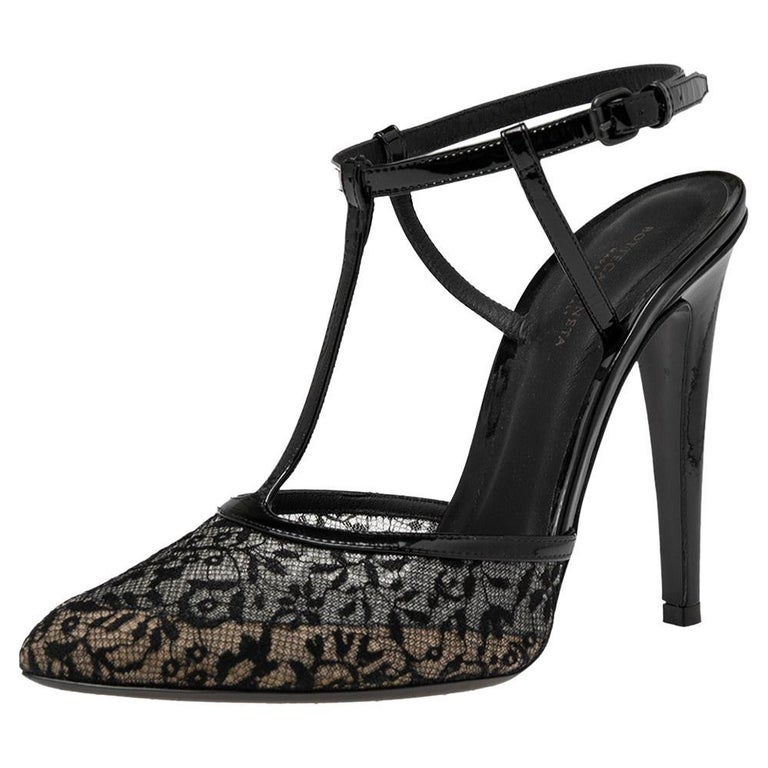 Bottega Veneta Black Lace And Mesh Ankle Strap Sandals Size 38 For Sale At 1stdibs Bottega Veneta Black Lace And Mesh Ankle Strap Sandals Size 38 For Sale At 1stdibs