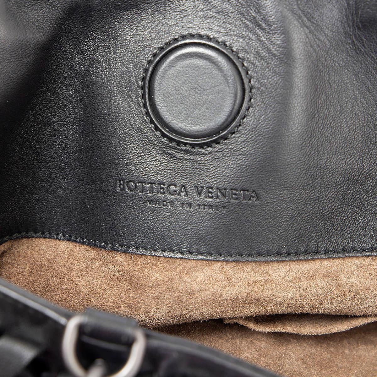 BOTTEGA VENETA black leather 2013 FRINGE TOTE Bag For Sale 2