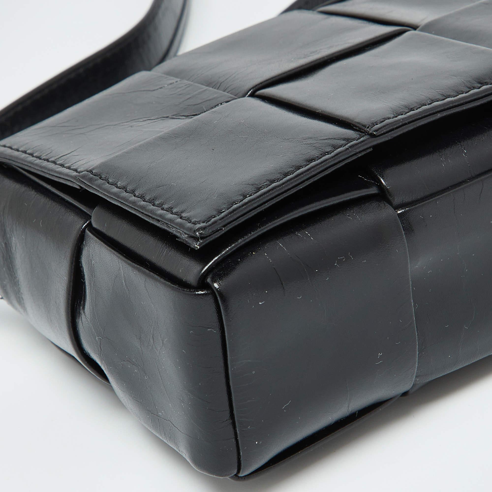 Bottega Veneta Black Leather Cassette Crossbody Bag 5
