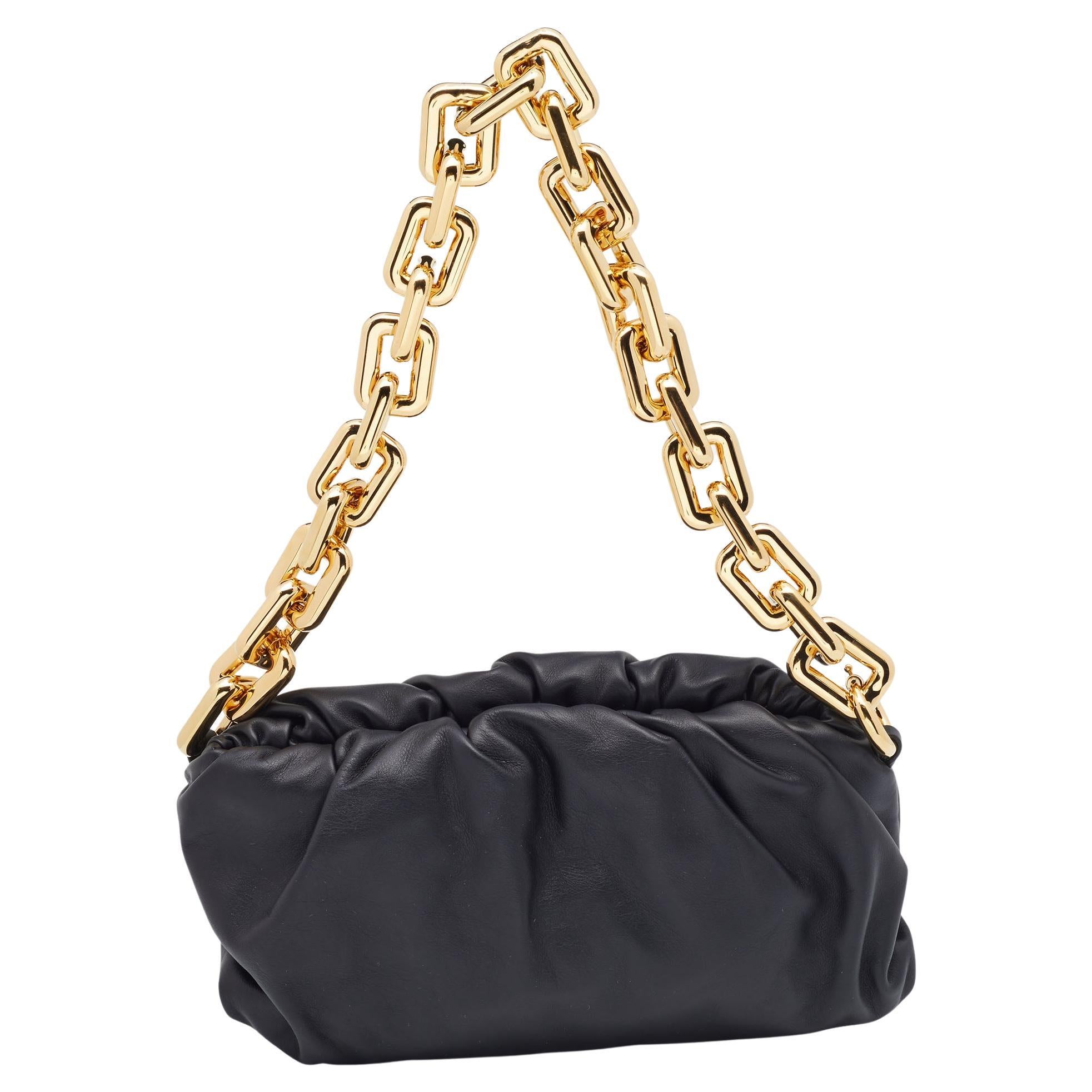 Chic Classic Bottega Black Satin Knot Clutch For Sale at 1stDibs bottega satin